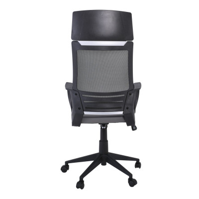 CF2500 Πολυθρόνα Γραφείου Διευθυντή Mesh Μαύρο - Pu Γκρι